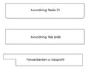 Fönsterbänk i MDF eller Furu - Måttanpassad - Fönsterbänk, Snickerier