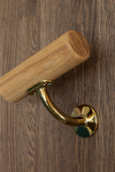 Polerad mässingsbeslag för ledstång