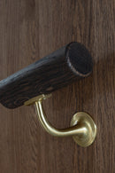 Gammeldags mässingsbeslag för ledstång