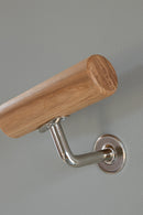 Hårdvaxoljad ledstång i massiv Ek