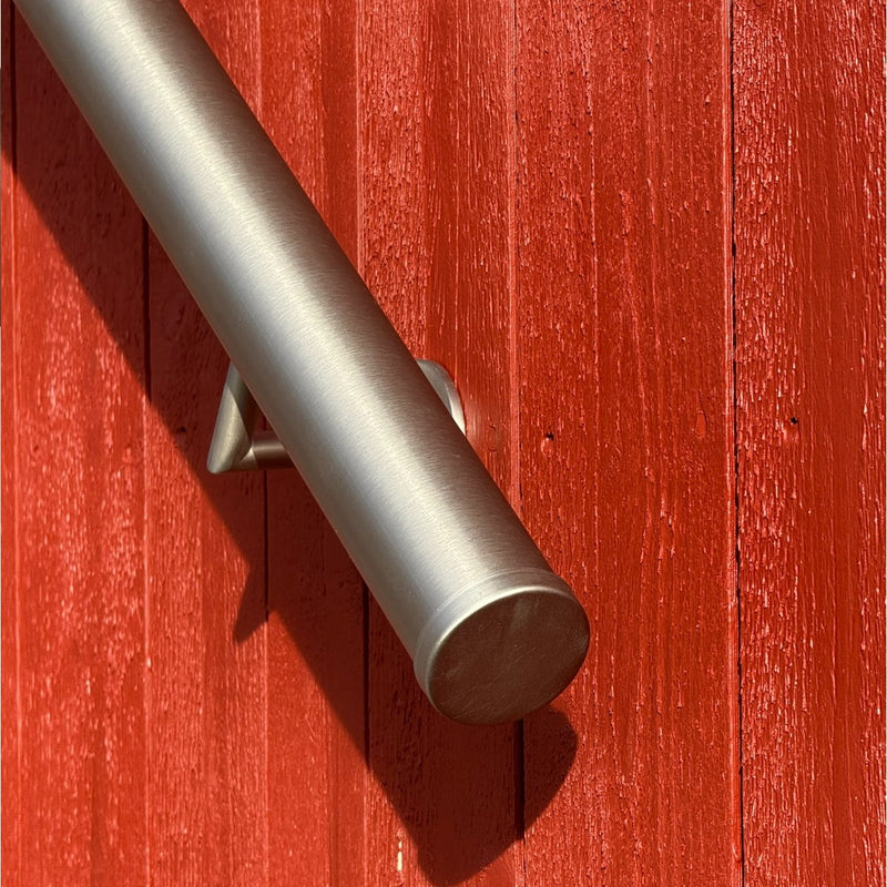 Ledstång i borstad aluminium