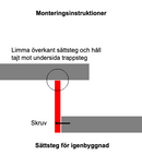 Sättsteg i MDF för igenbyggnad.