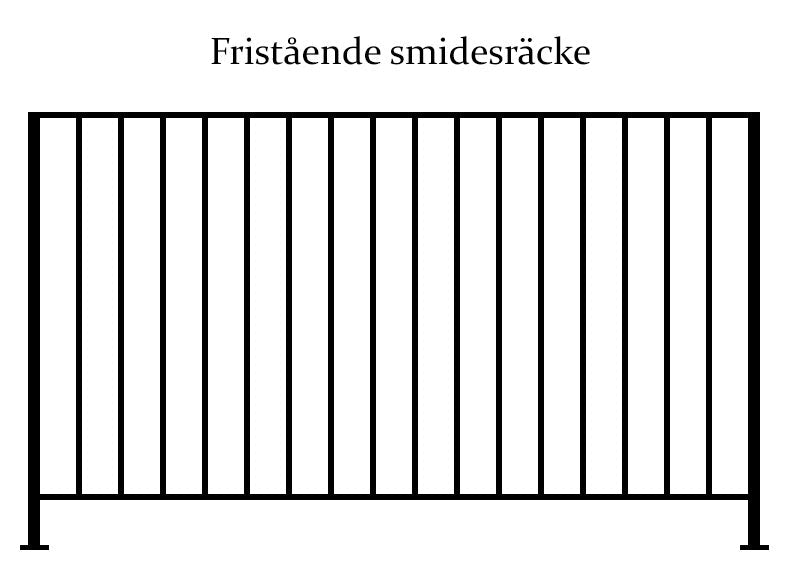 Måttanpassat smidesräcke - Snickerier, Trappräcke