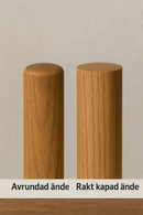 Hårdvaxoljad ledstång i massiv Ek