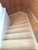 Plansteg i massiv Ask för trapprenovering - Ask, Obehandlad, Osmo hårdvaxolja, Trappsteg