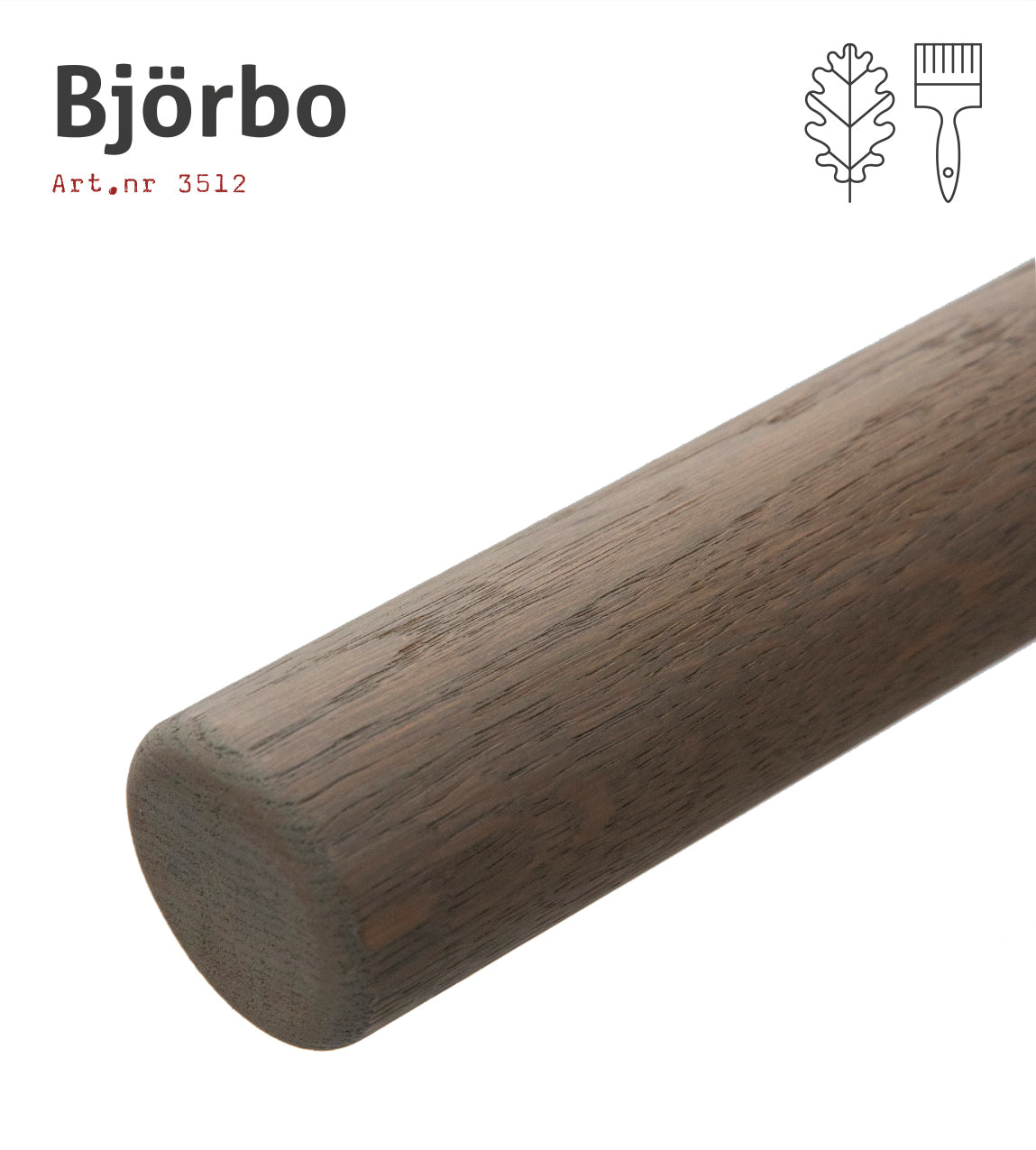 Ledstång – Ek, Björbo