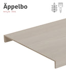 Plansteg i Ask, Äppelbo - Ask, Pigment: Äppelbo, Pigmenterad, Trappsteg, Vitpigmenterad