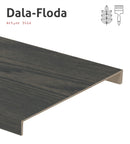 Plansteg i Ask, Dala-Floda - Ask, Pigment: Dala-Floda, Pigmenterad, Trappsteg