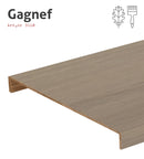 Provbit på plansteg - Trapprenovering - Ask, Ek, Obehandlad, Osmo hårdvaxolja, Pigmenterad, Trappsteg