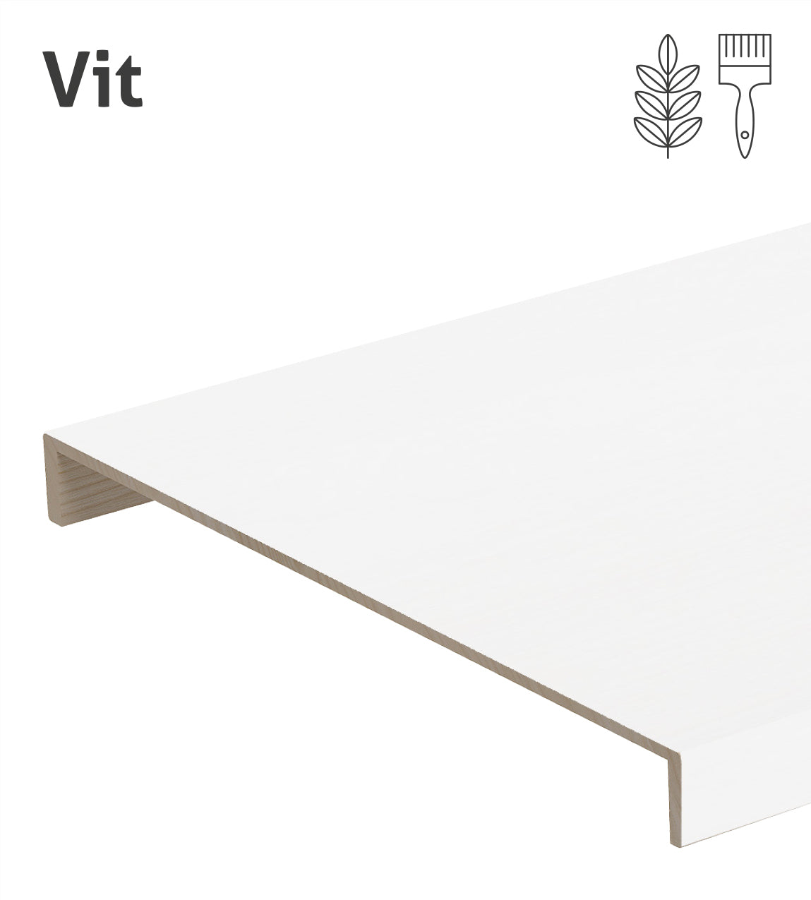 Plansteg – Ask, Vit (0502-Y)