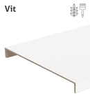 Vita plansteg i massiv Ask - Ask, Målad, Trappsteg, Vit