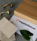 Provbit på plansteg - Trapprenovering - Ask, Ek, Obehandlad, Osmo hårdvaxolja, Pigmenterad, Trappsteg