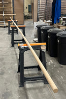 Extra lång ledstång i massiv Ek