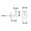 Gammeldags mässingsbeslag för ledstång - Beslag, Mässing