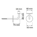 Vitt beslag för ledstång - Beslag, Tillbehör, Vit