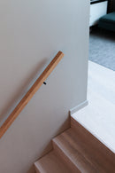 Fyrkantig designledstång i massiv ek - Ek, Ledstång, Pigmenterad